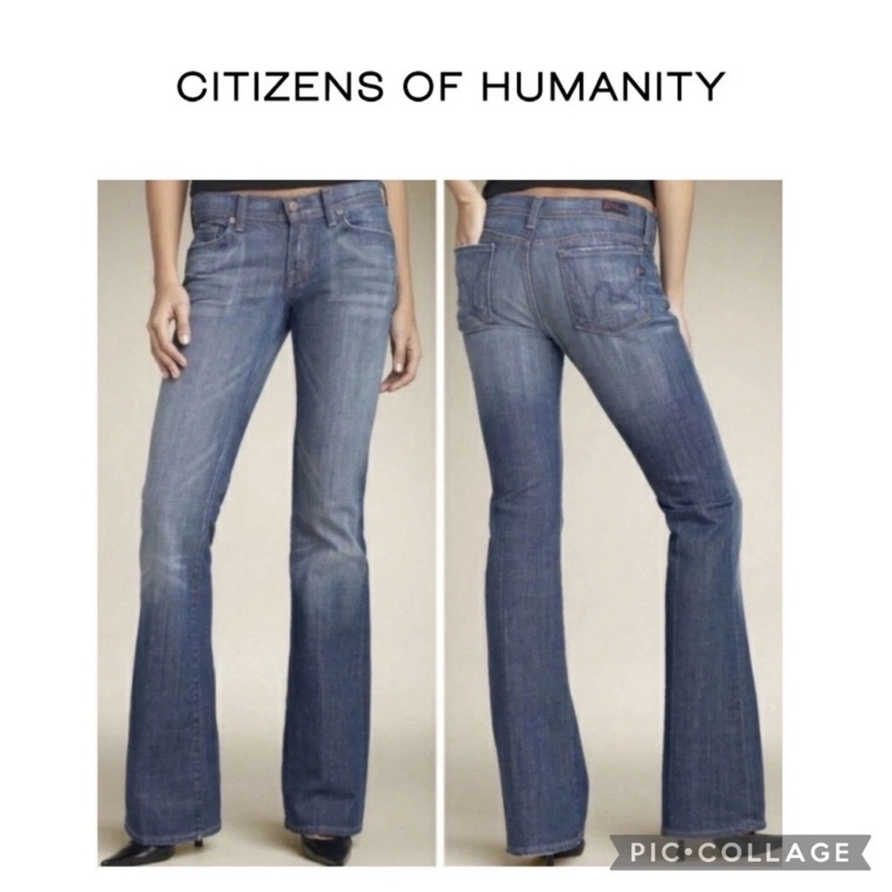 Citizens of Humanity 👖 Ingrid 002 low waist flare blue jeans Size 29 *EUC*